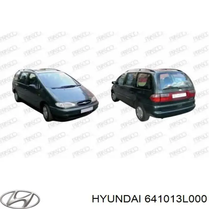 641013L000 Hyundai/Kia soporte de radiador completo