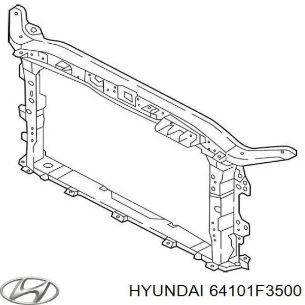 64101F3500 Hyundai/Kia Soporte de radiador completo (panel de montaje para foco)