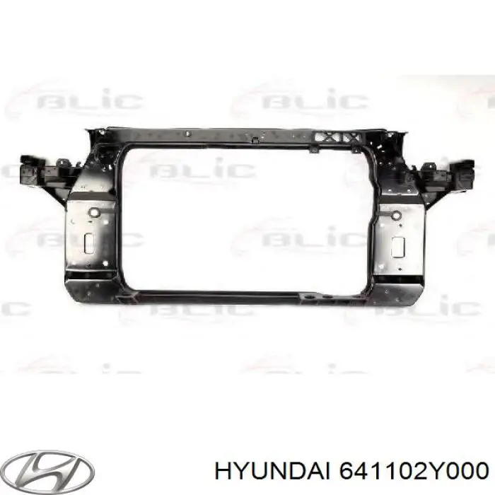 641102Y000 Hyundai/Kia soporte de radiador completo