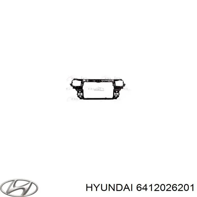 6412026201 Hyundai/Kia soporte de radiador superior