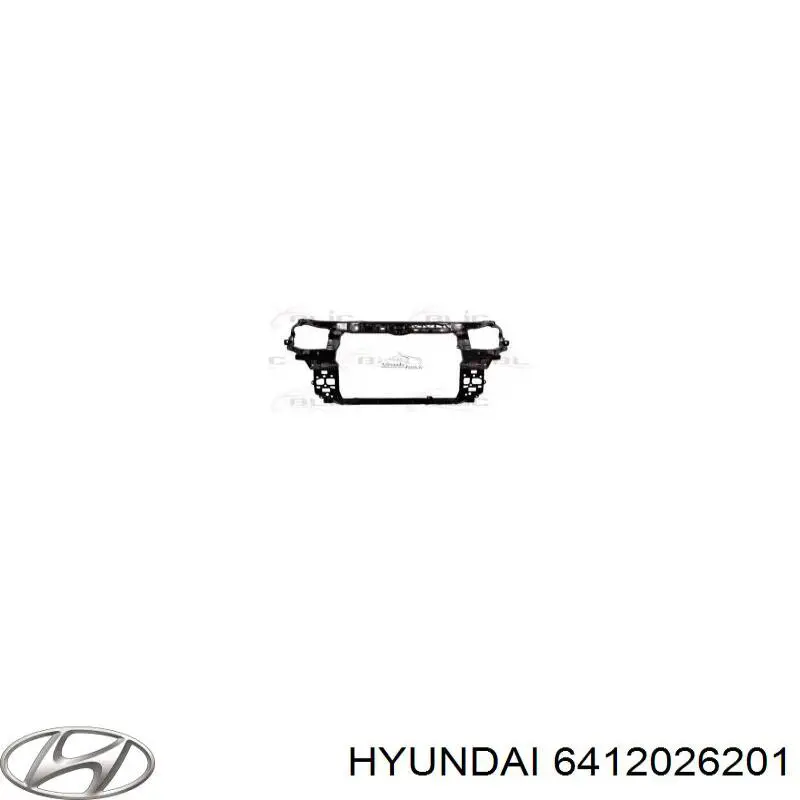 Soporte de radiador superior (panel de montaje para foco) Hyundai Santa Fe 1 