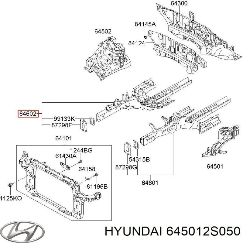 645012S050 Hyundai/Kia