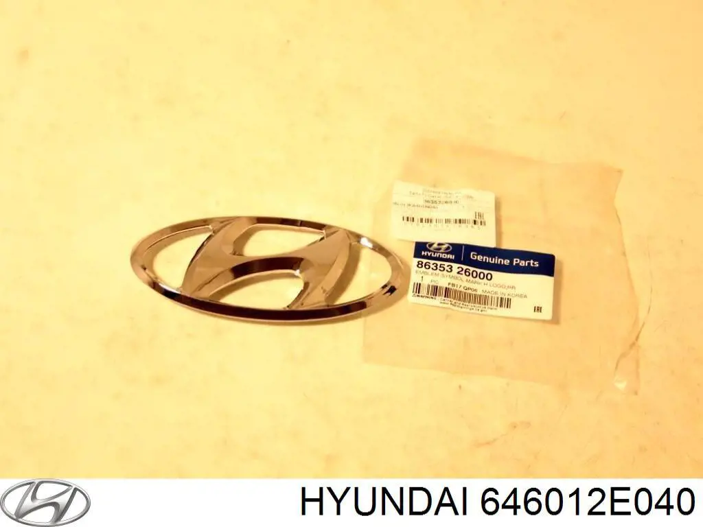 646012E040 Hyundai/Kia larguero delantero izquierdo