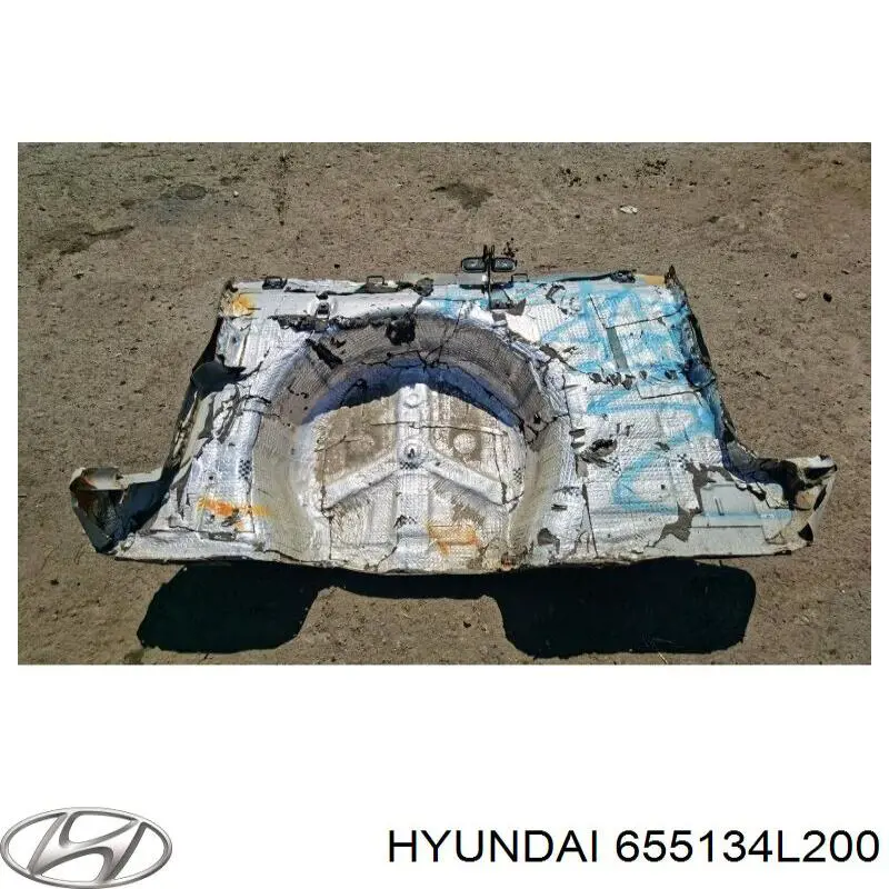655134L200 Hyundai/Kia fondo de carrocería, maletero/compartimento de carga (debajo de rueda de repuesto)