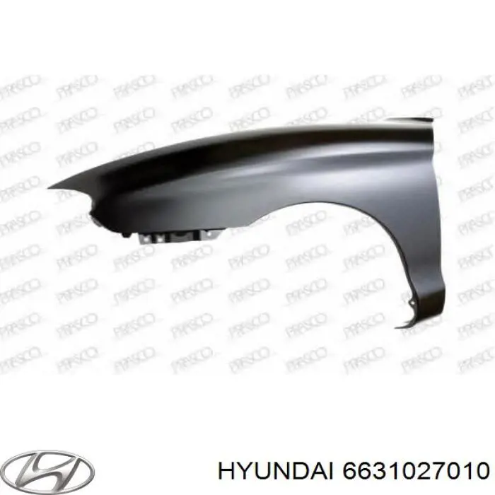 Aleta delantera izquierda Hyundai Coupe I coupé (RD) (1996 - 2002) precio, desde 121,97 EUR