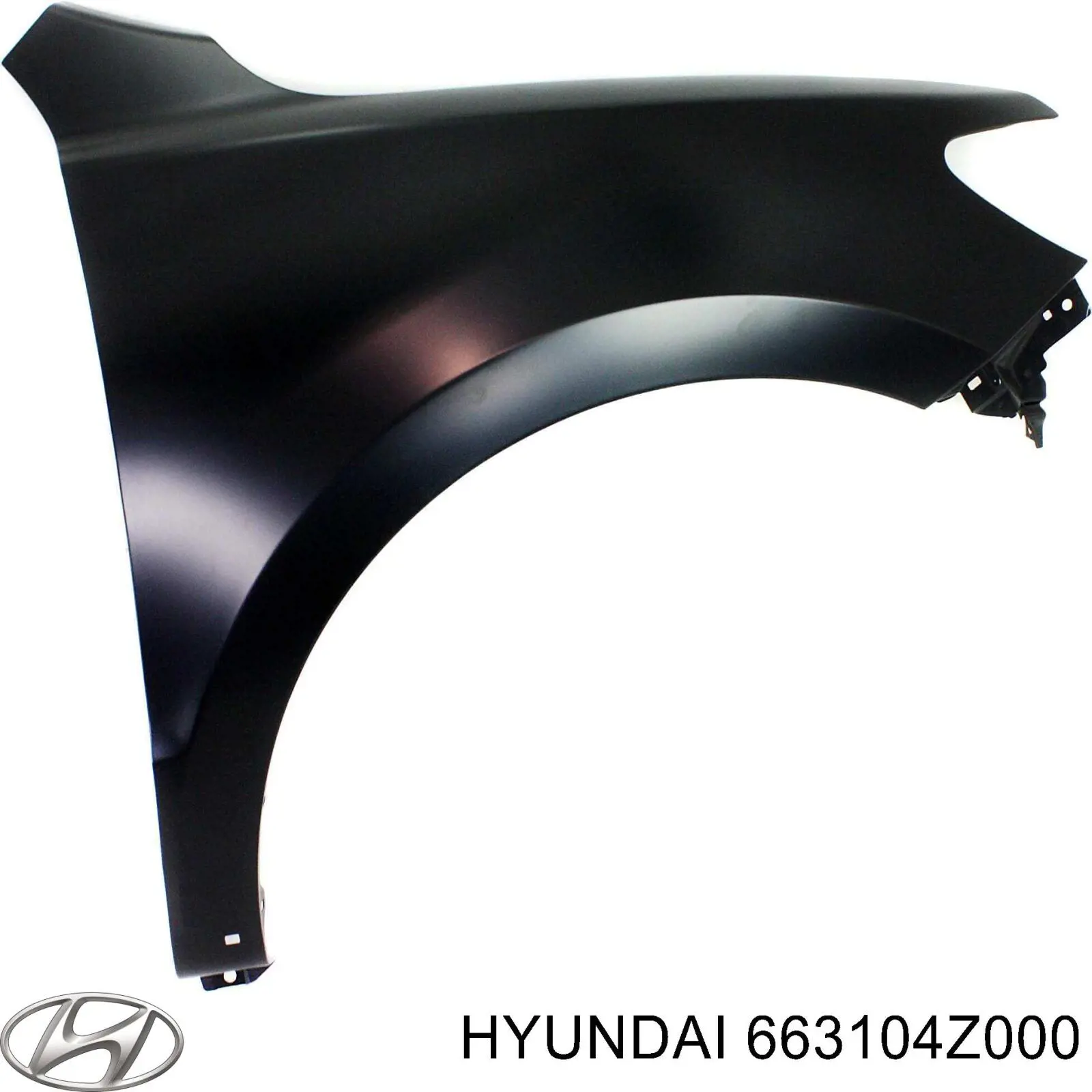 663104Z000 Hyundai/Kia guardabarros delantero izquierdo