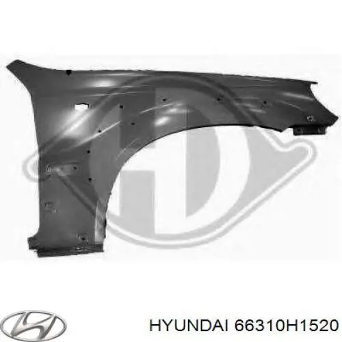 Aleta delantera izquierda Hyundai Terracan SUV (HP) (2001 - 2006) precio, desde 89,48 EUR