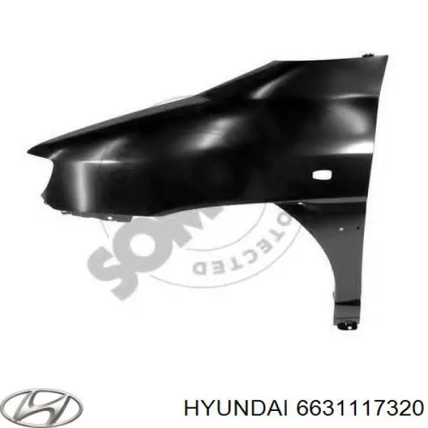 Comprar 6631117320 Hyundai/Kia Aleta delantera izquierda
