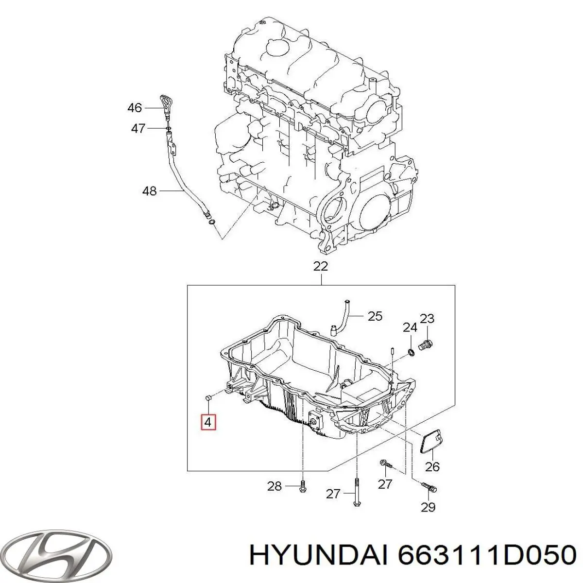 Comprar 663111D050 Hyundai/Kia Aleta delantera izquierda