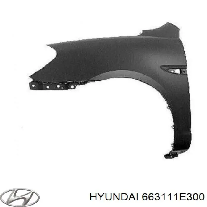 663111E300 Hyundai/Kia guardabarros delantero izquierdo