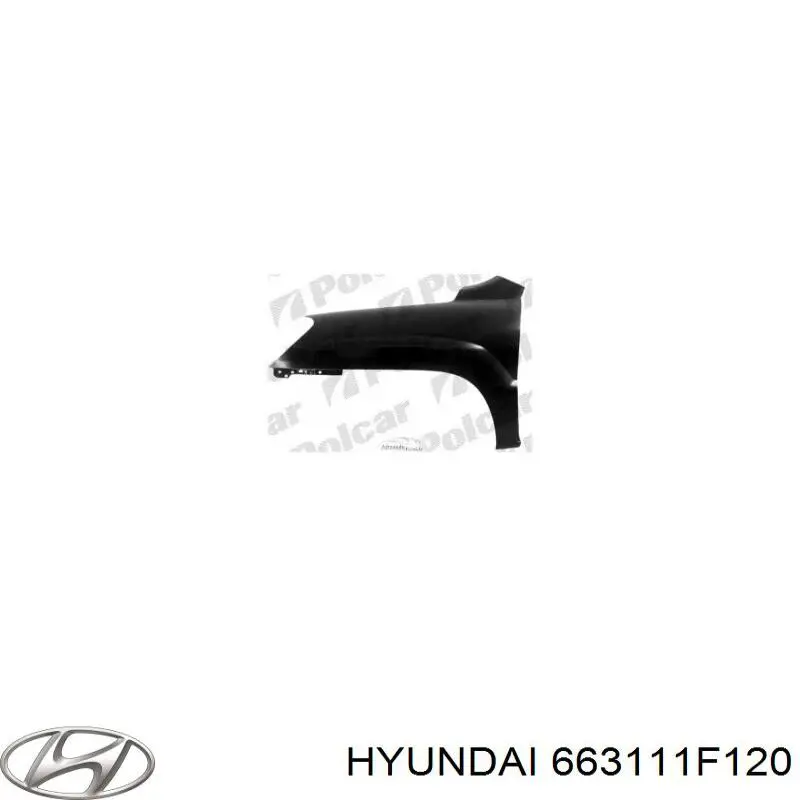 Comprar 663111F000 Hyundai/Kia Aleta delantera izquierda