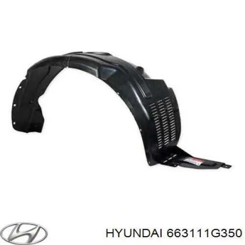 Aleta delantera izquierda 663111G350 Hyundai/Kia