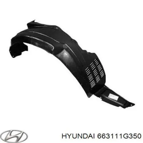 Aleta delantera izquierda Hyundai/Kia 663111G350