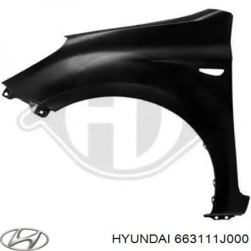 Comprar 663111J000 Hyundai/Kia Aleta delantera izquierda