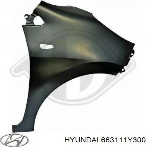 663111Y300 Hyundai/Kia guardabarros delantero izquierdo