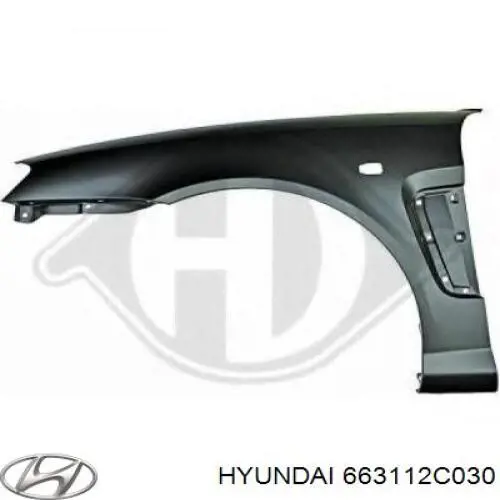 Guardabarros delantero izquierdo Hyundai Coupe (GK)