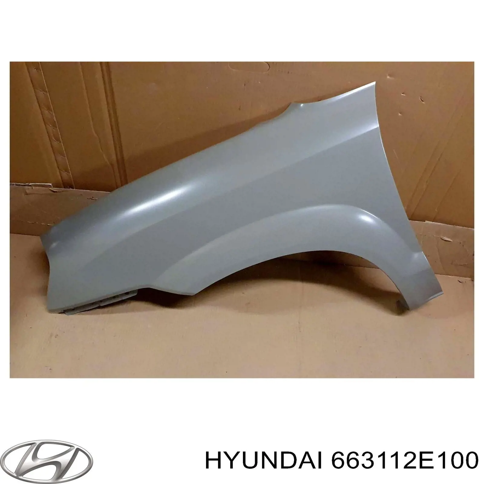 663112E100 Hyundai/Kia guardabarros delantero izquierdo