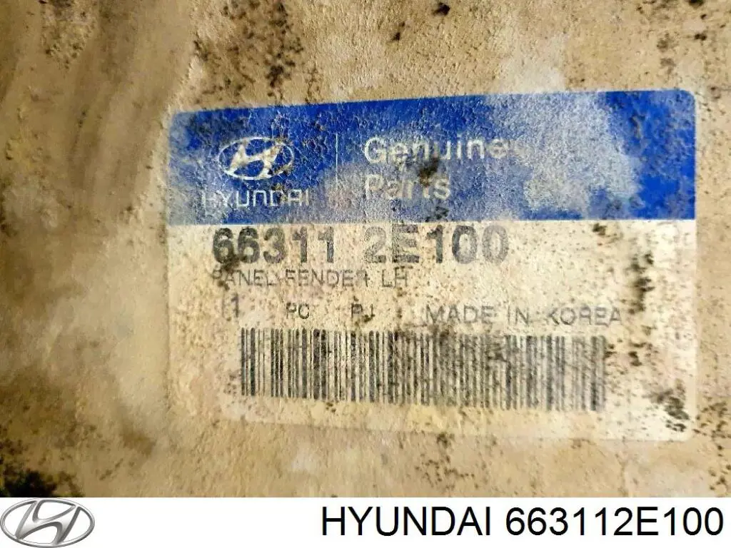 Aleta delantera izquierda Hyundai/Kia 663112E100 precio, desde 72,89 EUR