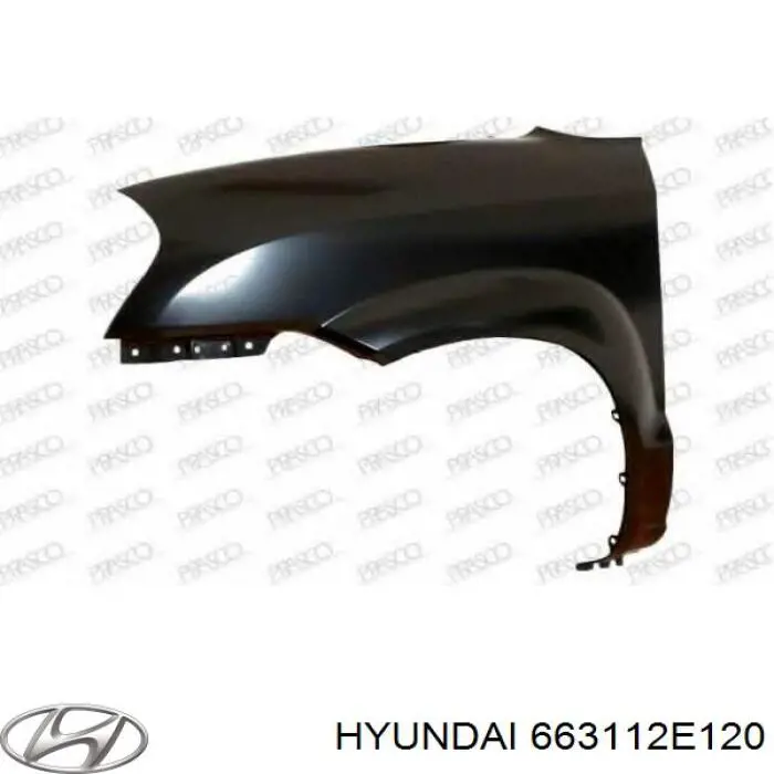Comprar 663112E120 Hyundai/Kia Aleta delantera izquierda