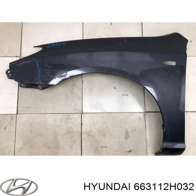 663112H032 Hyundai/Kia guardabarros delantero izquierdo