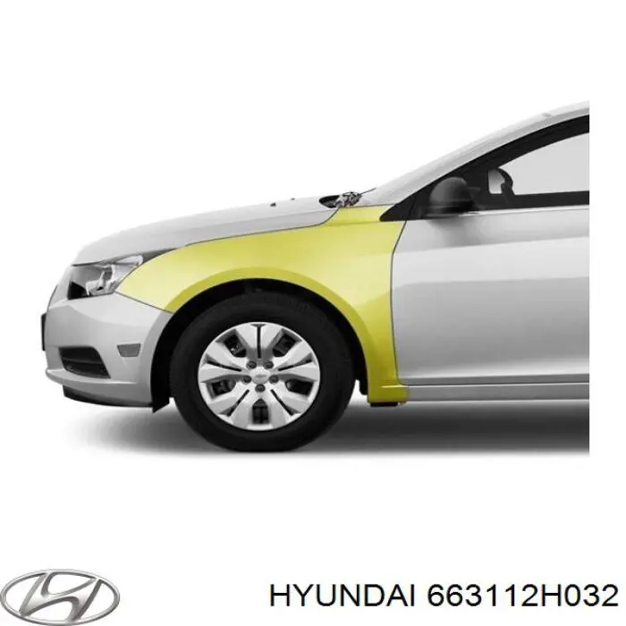 663112H032 Hyundai/Kia Aleta delantera izquierda