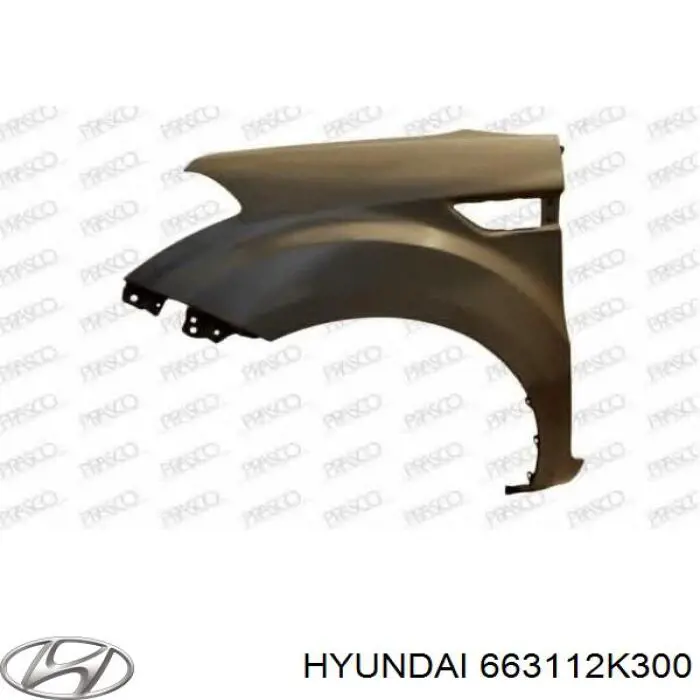 Comprar 663112K300 Hyundai/Kia Aleta delantera izquierda
