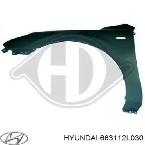 Comprar 663112L030 Hyundai/Kia Aleta delantera izquierda