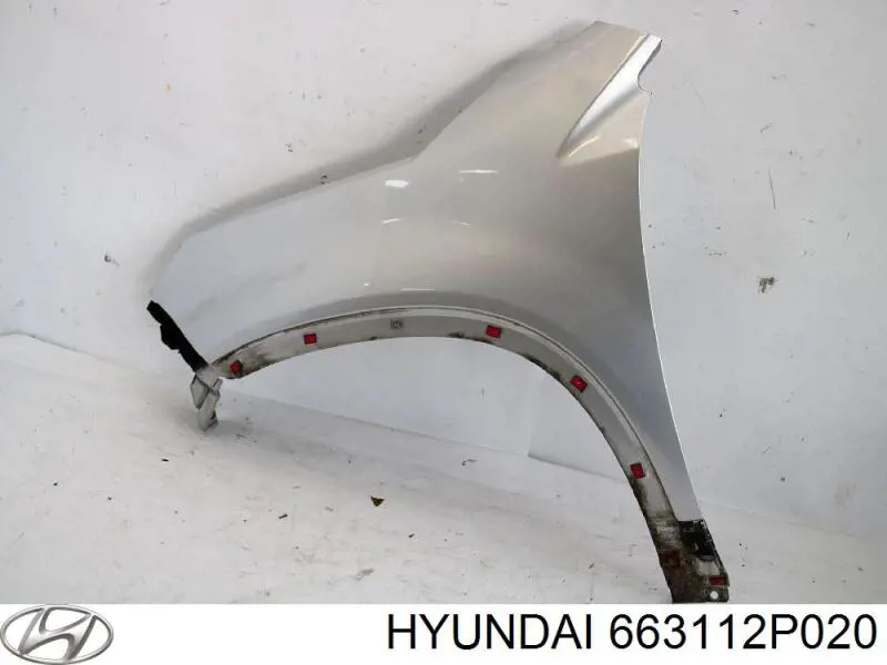 663112P020 Hyundai/Kia guardabarros delantero izquierdo