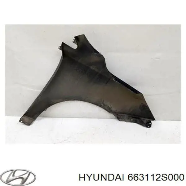 663112S000 Hyundai/Kia guardabarros delantero izquierdo