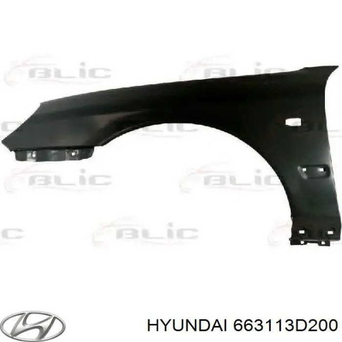 Guardabarros delantero izquierdo para Hyundai Sonata (EU4)