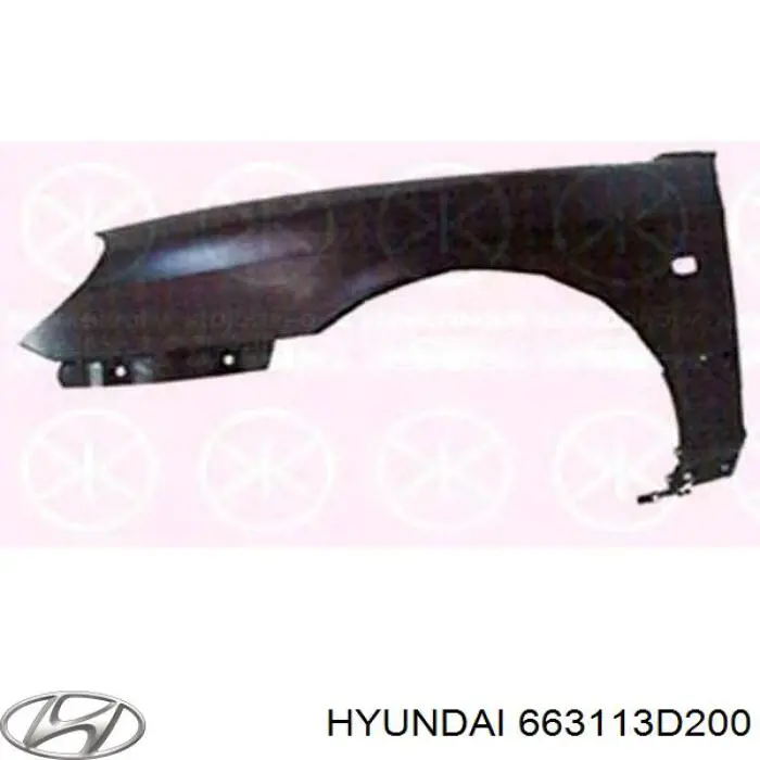 Comprar 663113D200 Hyundai/Kia Aleta delantera izquierda