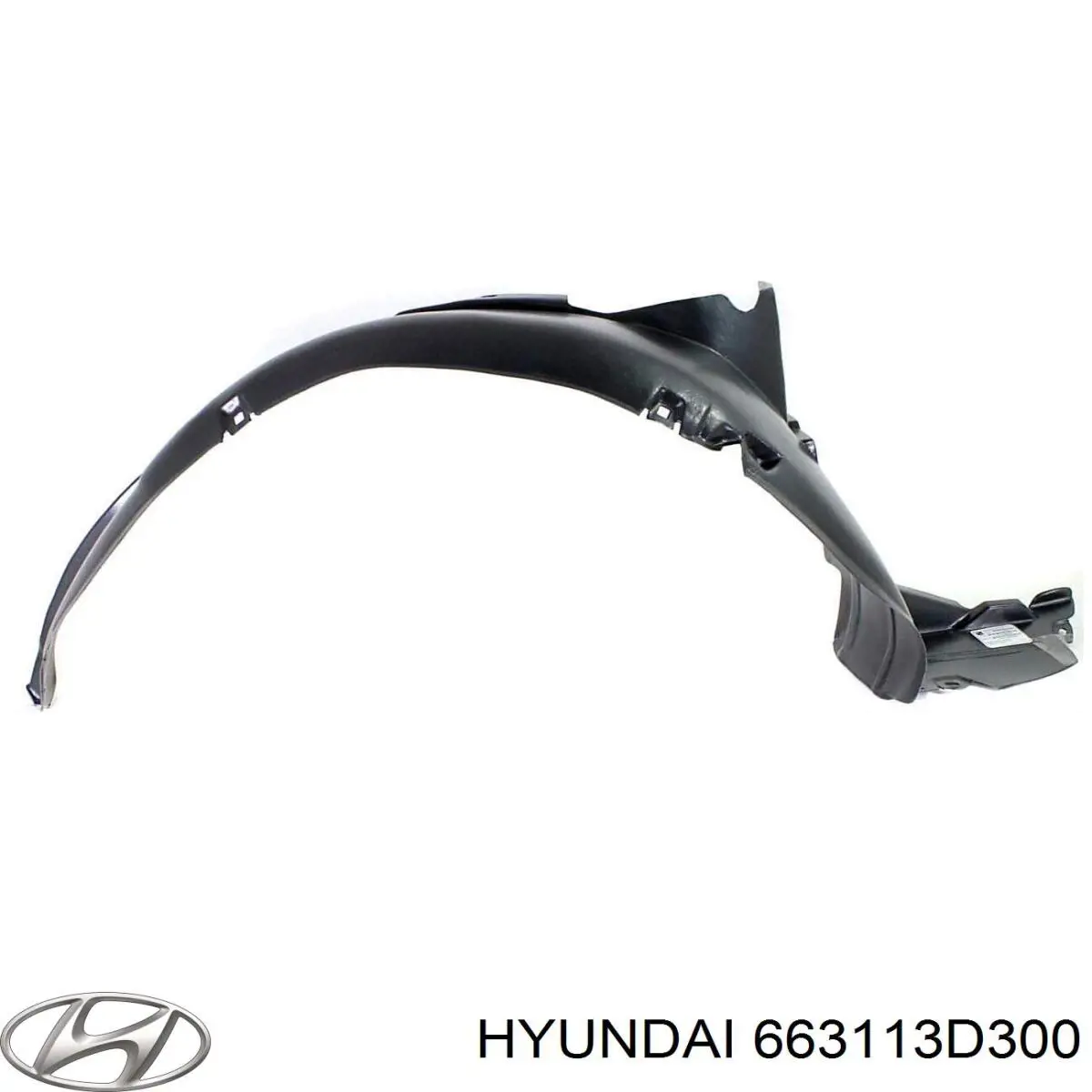 663113D300 Hyundai/Kia guardabarros delantero izquierdo