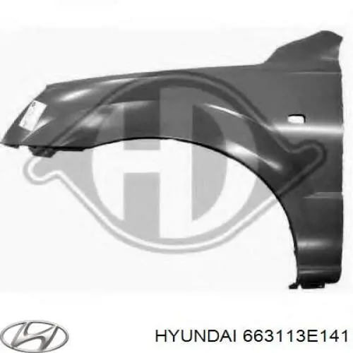 Comprar 663113E141 Hyundai/Kia Aleta delantera izquierda