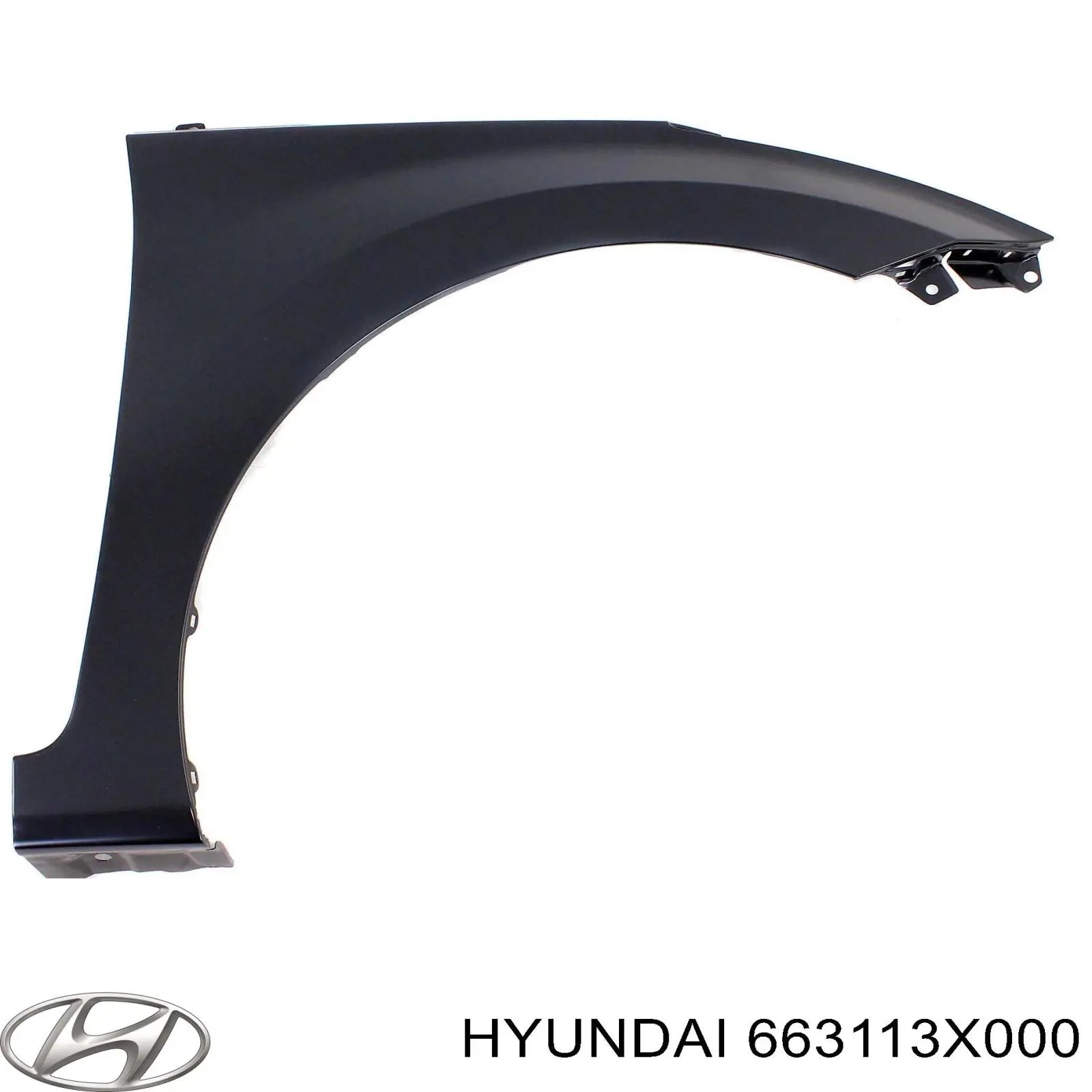 Guardabarros delantero izquierdo para Hyundai Elantra (MD)