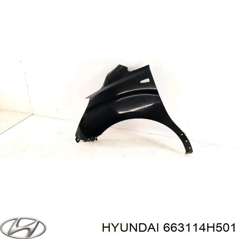 663114H501 Hyundai/Kia guardabarros delantero izquierdo