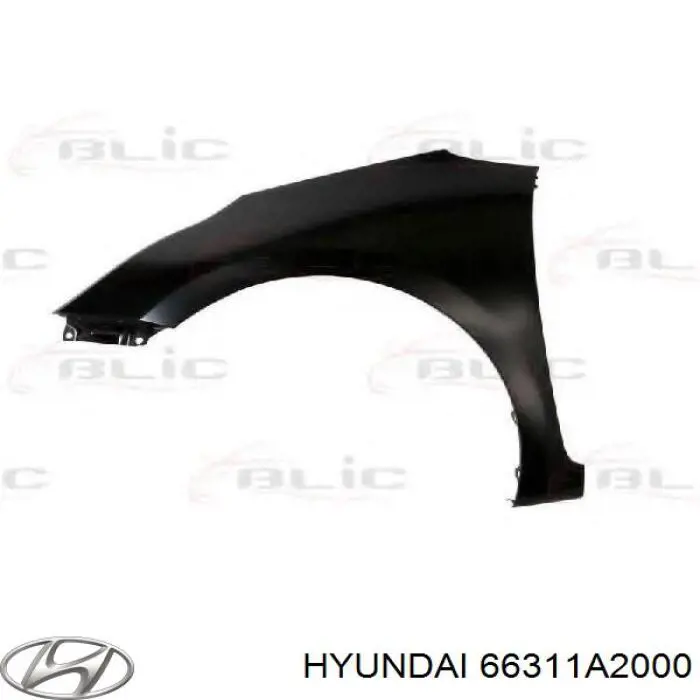 Aleta delantera izquierda Hyundai/Kia 66311A2000 precio, desde 142,49 EUR