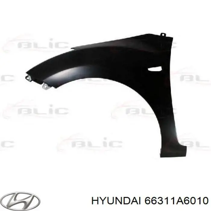 66311A6010 Hyundai/Kia guardabarros delantero izquierdo