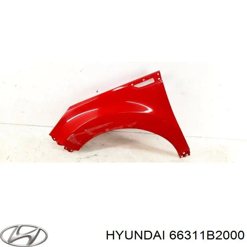 66311B2000 Hyundai/Kia guardabarros delantero izquierdo