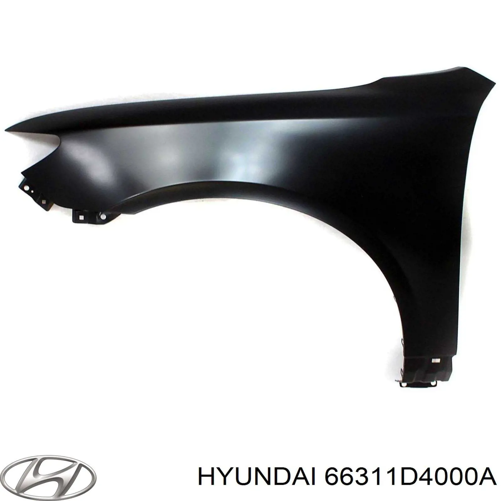 66311D4000A Hyundai/Kia guardabarros delantero izquierdo