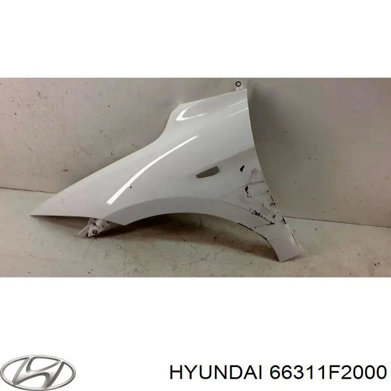 66311F2000 Hyundai/Kia guardabarros delantero izquierdo