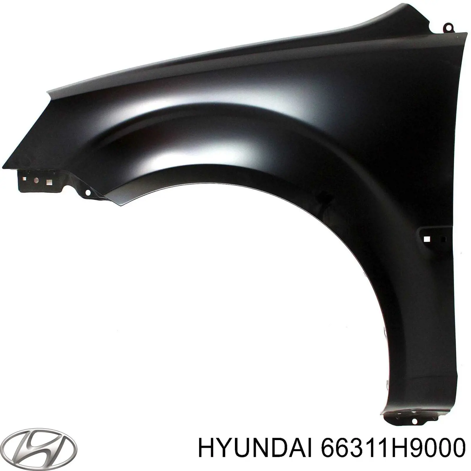 66311h8000 Hyundai/Kia guardabarros delantero izquierdo