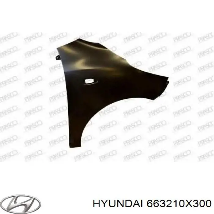 Guardabarros delanteros derecho Hyundai/Kia 663210X300 precio, desde 62,33 EUR
