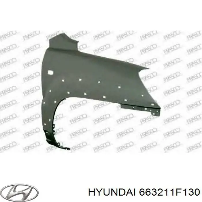 Guardabarros delanteros derecho Hyundai/Kia 663211F130 precio, desde 85,02 EUR