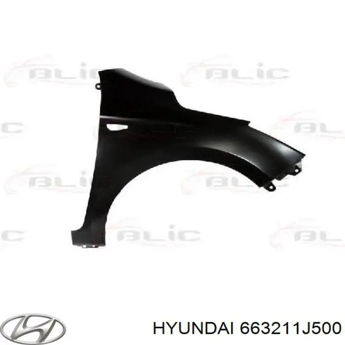 663211J500 Hyundai/Kia guardabarros delantero derecho