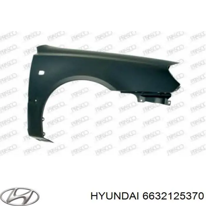 Comprar 6632125370 Hyundai/Kia Aleta