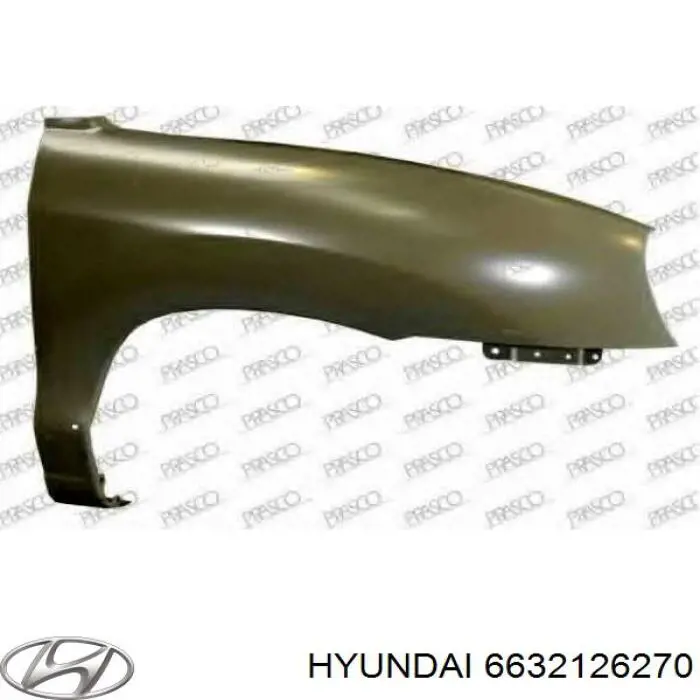 Guardabarros delanteros derecho Hyundai/Kia 6632126270 precio, desde 108,90 EUR