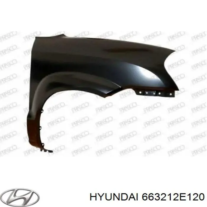 Guardabarros delanteros derecho Hyundai/Kia 663212E120 precio, desde 58,28 EUR