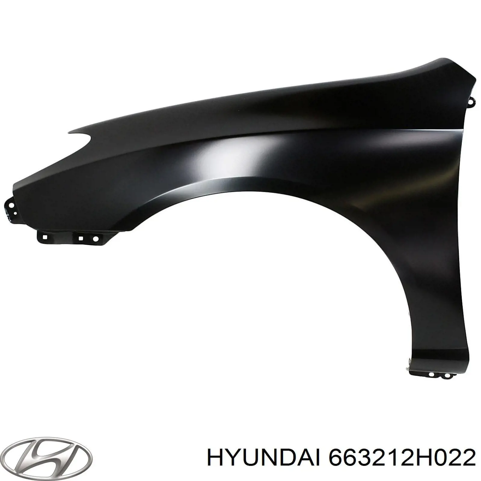 663212H022 Hyundai/Kia Aleta delantera