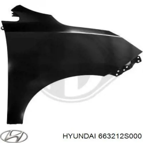 Guardabarros delantero derecho para Hyundai Ix35 (LM)