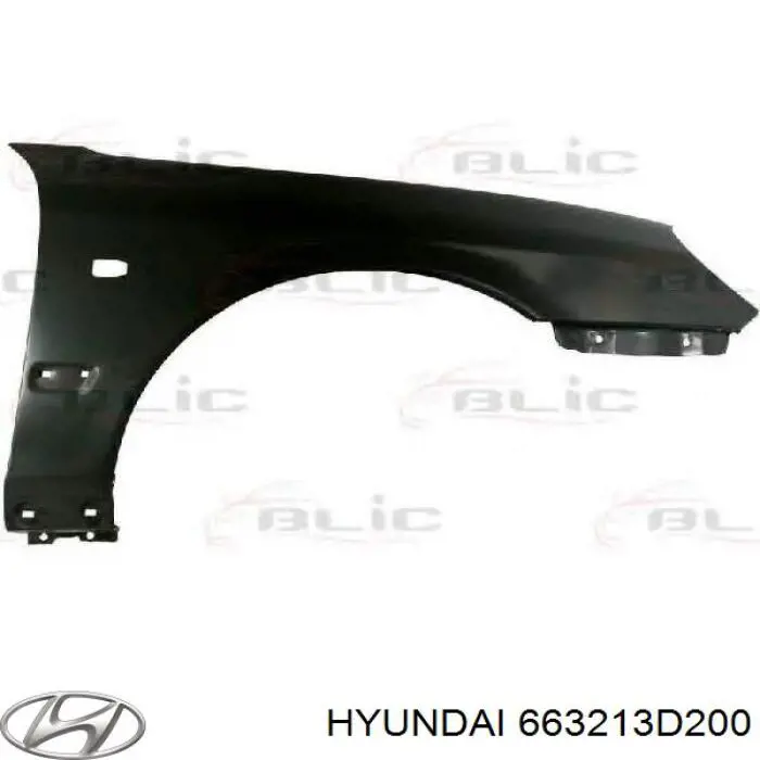 Guardabarros delantero derecho para Hyundai Sonata (EU4)